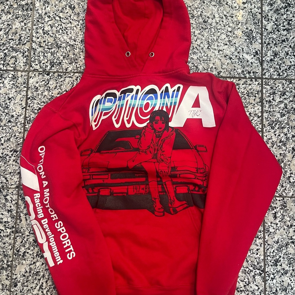 Red Graphic Hoodie